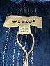 Max Studio 100% Rayon Plaid Checkered-gingham Color Block Stripes Blue Casual Dress Size L - photo 7