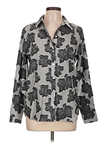 Ecru Long Sleeve Blouse (view 1)