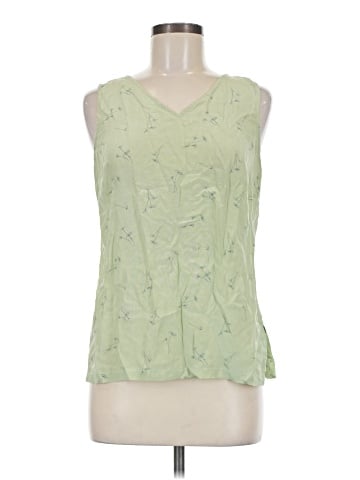 Hillard & Hanson Sleeveless Silk Top (view 1)