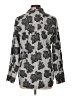 Ecru 100% Cotton Print Gray Long Sleeve Blouse Size L - photo 2