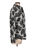 Ecru 100% Cotton Print Gray Long Sleeve Blouse Size L - photo 4