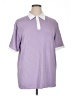 Unbranded 100% Polyester Purple Short Sleeve Polo Size XL - photo 1