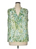Sejour 100% Polyester Green Sleeveless Blouse Size 14 - photo 1