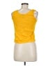Basic Editions 100% Rayon Yellow Sleeveless Blouse Size M - photo 2