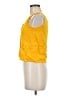 Basic Editions 100% Rayon Yellow Sleeveless Blouse Size M - photo 5