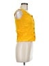 Basic Editions 100% Rayon Yellow Sleeveless Blouse Size M - photo 4