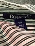 Roaman's Stripes Silver 3/4 Sleeve Button-Down Shirt Size 14w - photo 7
