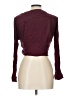 LoveRiche 100% Rayon Burgundy Long Sleeve Blouse Size L - photo 2