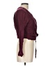 LoveRiche 100% Rayon Burgundy Long Sleeve Blouse Size L - photo 4