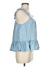 Madewell Blue Sleeveless Blouse Size 8 - photo 4