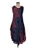 Assorted Brands 100% Rayon Paisley Blue Cocktail Dress Size Med - Lg - photo 1