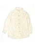 Zara 100% Cotton Solid Ivory White 3/4 Sleeve Button-Down Shirt Size 8 - photo 1