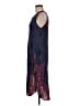 Assorted Brands 100% Rayon Paisley Blue Cocktail Dress Size Med - Lg - photo 5