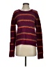 Free People Stripes Burgundy Pullover Sweater Size S - photo 1