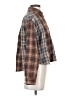 Love Notes Plaid Brown Long Sleeve Blouse Size S - photo 4