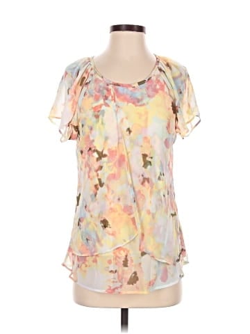 Cotton Bleu Short Sleeve Blouse (view 1)