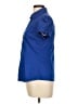 Express Design Studio Blue Short Sleeve Blouse Size L - photo 5