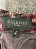Talbots Plaid Burgundy Wool Skirt Size 2 (petite) - photo 4