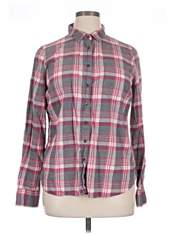 J.Crew Factory Store Long Sleeve Button-Down Shirt (view 1)