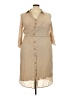 Mlle Gabrielle Tan Casual Dress Size 3X - photo 1