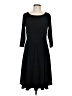 Ann Taylor Solid Black Casual Dress Size 8 - photo 1
