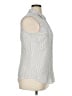 Van Heusen Polka Dots Silver Sleeveless Button-Down Shirt Size XL - photo 4