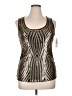 MICHAEL Michael Kors 100% Cotton Silver Sleeveless Top Size 1X - photo 1