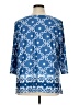 Ruby Rd. Blue 3/4 Sleeve Polo Size XL Petite - photo 2