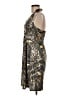 Shoreline Animal Print Gold Cocktail Dress Size M (estimated) - photo 5
