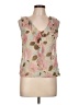 Mac & Jac 100% Silk Tan Sleeveless Silk Top Size 10 - photo 1
