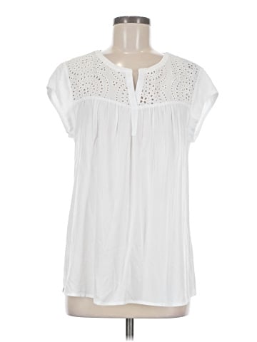 Pale Sky Short Sleeve Blouse (view 1)