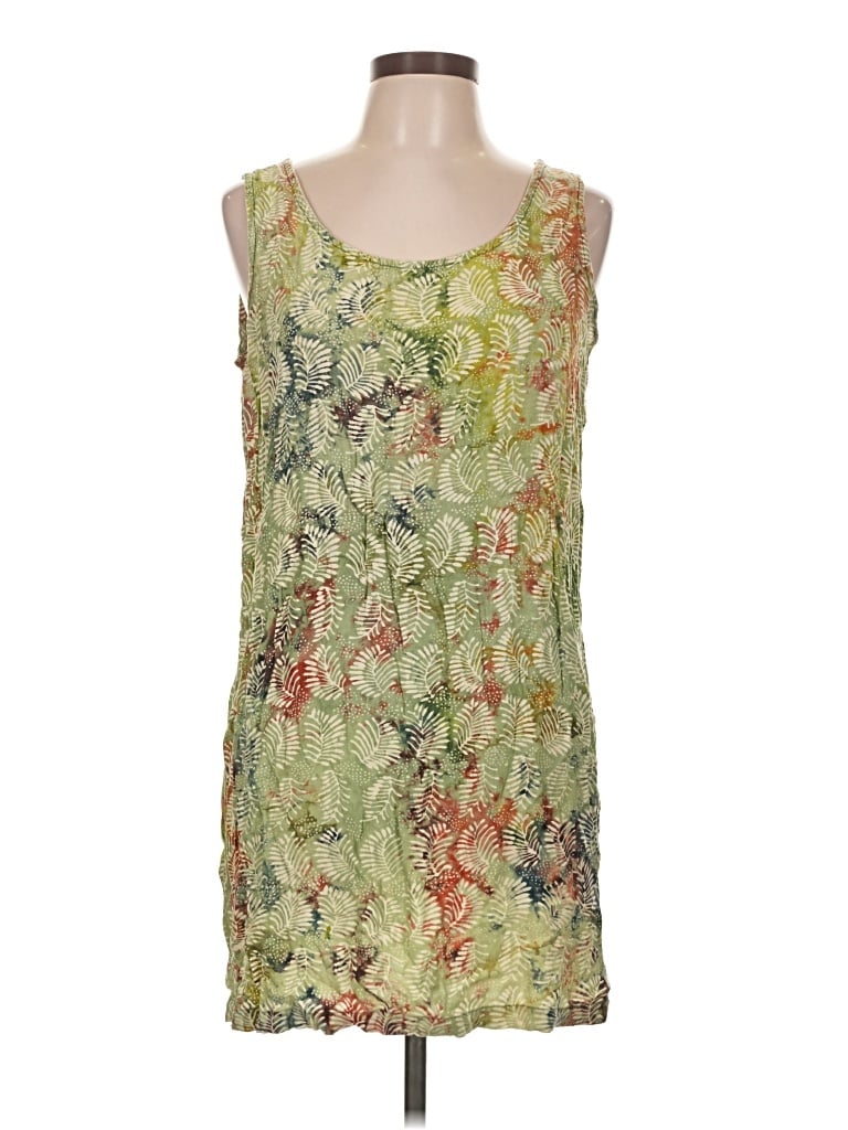 Pre-owned Chico's Design Sleeveless Top Green Scoop Neck Tops