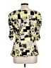 Alfani Yellow Short Sleeve Blouse Size L - photo 2