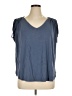 Suzanne Betro Blue Short Sleeve Top Size 1X - photo 1