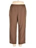 Draper's & Damon's 100% Polyester Solid Brown Casual Pants Size XL - photo 1