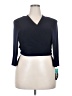 Le Bos Blue 3/4 Sleeve Top Size 20W - photo 1