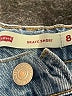 Levi's Graphic Blue Denim Shorts Size 8 - photo 3
