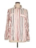 Alexander Jordan 100% Rayon Stripes Ivory Long Sleeve Button-Down Shirt Size XL - photo 1