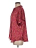 Halogen 100% Polyester Paisley Pink Short Sleeve Blouse Size M - photo 5