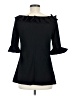 Boston Proper Black 3/4 Sleeve Top Size M - photo 2