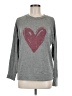 Maurices Hearts Gray Pullover Sweater Size M - photo 1