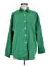 Shein 100% Polyester Solid Green Long Sleeve Blouse Size 6 - photo 1