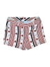 Ann Taylor LOFT 100% Polyester Print Red Shorts Size 6 - photo 1