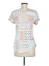 t.la 100% Cotton White Short Sleeve Blouse Size M - photo 2