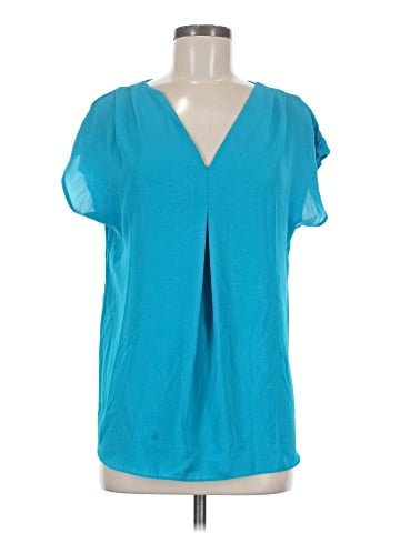 INC International Concepts Short Sleeve Blouse (view 1)