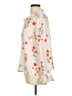 CeCe 100% Polyester Floral Ivory Long Sleeve Blouse Size L - photo 5
