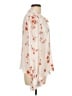 CeCe 100% Polyester Floral Ivory Long Sleeve Blouse Size L - photo 4