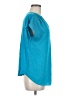 INC International Concepts 100% Polyester Teal Short Sleeve Blouse Size M - photo 4