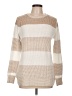 Pink Clover 100% Polyester Stripes Ivory Pullover Sweater Size L - photo 1