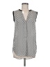 H&M 100% Polyester Silver Sleeveless Blouse Size 6 - photo 1